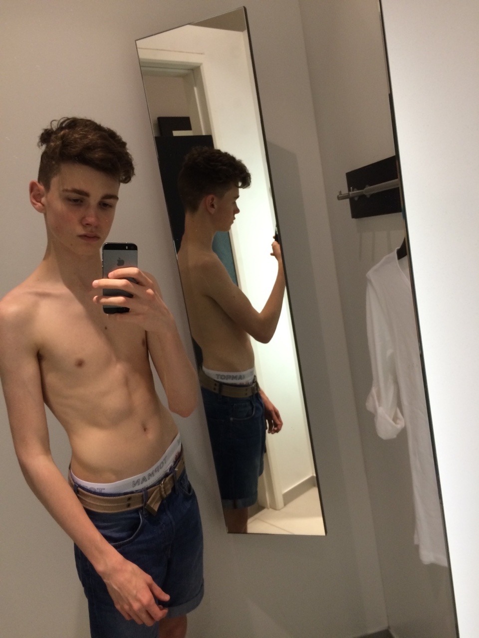 Young teen boy selfie
