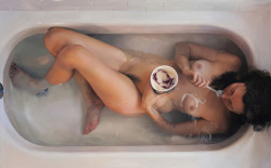aliciaaadanielle:   lceburgs:  these are fucking paintings  Why have I never eaten ice cream in the bathtub 