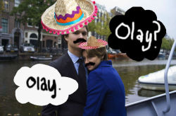 johngreensmoustache:  the-female-moffat:  Olay? Olay. The Fault in Our Sombreros. Coming to theatres this June.  Nacho average love story. 