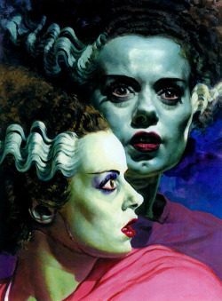 chaosneverwhere:  Basil Gogos’ Bride of Frankenstein painting