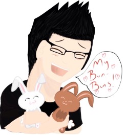 rabidrabbit97:  Mark and his love for bunnies was too adorable to resist