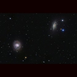 Cetus Duo M77 and NGC 1055 #nasa #apod #galaxy #universe  #space  #astronomy #science #cetus #m77 #ngc1055