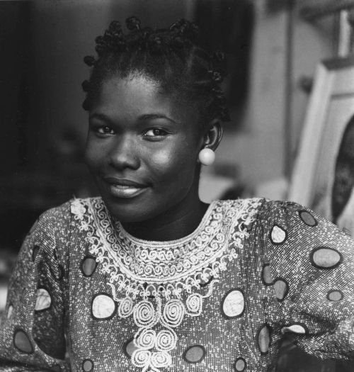 nativepikin:Portrait of Juliet Sackuah Quao-Sackey by James Barnor at Studio X23, Accra, Ghana, c. 1974-1975