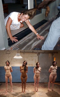 sarpedom:  whitesmakegoodpets:  Home invasion: captured and brought to the white slave processing center  A well-organized outfit will have less than 24 hours between the initial capture and the commencement of training.  You have to catch the slave