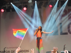 lookupimthere:  London 2014 Pride :D Conchita and Ian McKellan- Awesome times x Photo cred: ME!! Iris C. Maxfield  CONCHITA!!!!!!