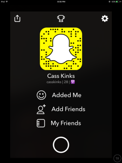 casskinks:  Say hello to my snapchat  I know I’m shit at keeping this blog but maybe I can do it better here.