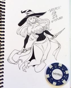 callmepo:Witchtober day 2: The Sorceress from Dragon Crown &lt;3