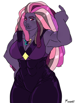 shipping-nonsense:@ksuriuri  I tried to make her inspired on your cute Bismuth style but mine’s got monstruos. I’m sorry ;-;. I’ll draw your Boobster next.AAAHHHHN I LOVE THIS &lt;333