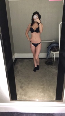 yourtouchtingles:  I had a whole load of fun in this gorgeous changing room in my favourite underwear store… I definitely bought all of these and a few more 😏  All look sexy af on you !