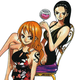 robinswhitehat: Nami &amp; Robin for One Piece Exhibition.  The original picture free to make wallpapers… https://flic.kr/p/Xqqafz 