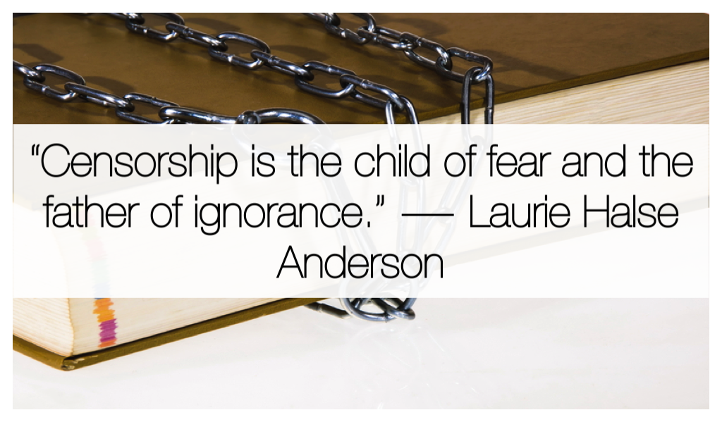 Censorship is the child of fear and the father of ignorance. (Laurie Halse Anderson)
