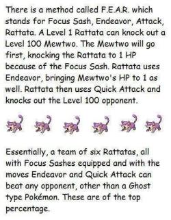 tarnished-sanity:  &ldquo;Remember my super cool Rattata? My Rattata is different from regular Rattata. It’s like my Rattata is in the top percentage of Rattatas.&rdquo;  -Youngster Joey 