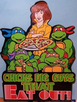 1bar:  tmnt84life:  Yes. Hahaha. Yes they do.  Tmnt teaching boys at a young age!