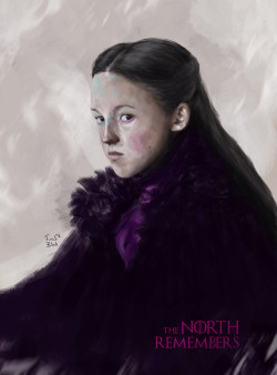 gameofthrones-fanart:  Fantastic Digital Portrait Painting of Lyanna Mormont by Firat BilalLike us on Facebook