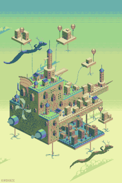 pixeloutput:  Flying City by kirokaze | Tumblr