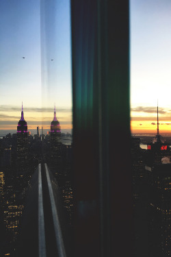 motivationsforlife:  New York City top of the rock by @neverwearthem // Edited by MFL Go follow this photographers blog @neverwearthem