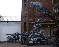 Fine pickings (street art, London UK)