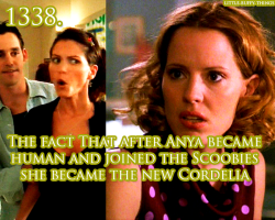 little-buffy-things:  Again, although Joss himself has said that the “New Cordelia” was Spike, both on Buffy and Angel (He steps in to replace Cordelia as a source of comedic dialogue)…..  