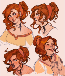 ruushes:somehow i’d never drawn portia b4 this week?? and now i cant stop drawing her… i love the idea of portia/nadia/mc for a lot of reasons not the least of which is that nadi and rowan are both Statuesque and pashas like 5′2″ w her hair up