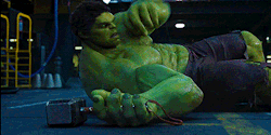 sansastarkalaynestone:  The Avengers || Age of Ultron Parallels:  Bruce/Hulk vs Mjolnir 