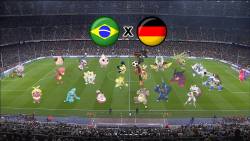 Brazil vs. Germany Pokemon style