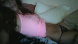 FaithLynn81 has some great curves in her tank top and panties.
