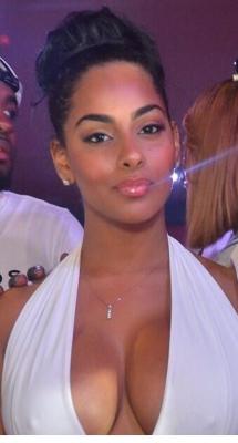 Ayisha Diaz have beautiful natural big real boobs in tight sexy white dress