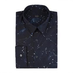 bobak:  startorialist:  This Paul Smith cosmos-print shirt was spotted in the wild by two gum(shoe) nebulas, Dr24Hours &amp; Dr. Sarah Kendrew, and on the internet by  amnhnyc curator Dr. Mordecai Mac Low. You can also wear the print dressed down as