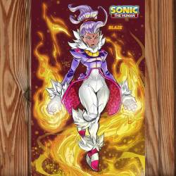 marcusthevisual:  Blaze from my concept “Sonic the Human”. In an unexpected turn of events, Blaze the Cat found herself mixed up in all the hubbub caused by Eggman’s device due to her traveling back in time with Silver the Hedgehog to complete a