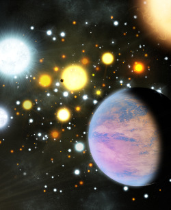 christinetheastrophysicist:  First Transiting Planets in a Star Cluster Discovered  All stars begin their lives in groups. Most stars, including our Sun, are born in small, benign groups that quickly fall apart. Others form in huge, dense swarms that