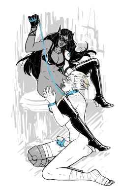 kelpey:  tfw I started playing overwatch for real just like a week ago and already drew kinky crap bc I’m junkmetra trash  (also can we all agree sym is secretly a domme please and thank you) 