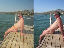 With &amp; without swimming trunks, it’s up to you… ;)