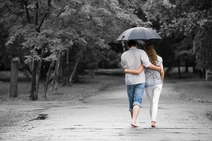 Romance on a rainy day