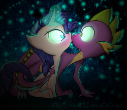 pony-effect:  What are you doing here? by ~vivianit11  This is a really cute style