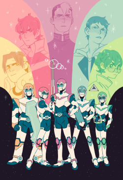 sarakipin:  Voltron print! I had such a great time watching this show, I can’t wait for season 2!  