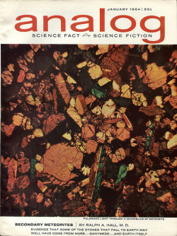 scificovers:Analog Science Fact - Science Fiction, January 1964. Cover photograph by Ralph A. Hall.