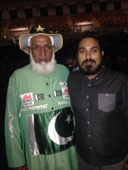 Me with chacha cricket at the reception of governor of Punjab Emirates arena Glasgow