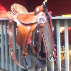 Took it all apart, cleaned it and, put back together! #saddle #horse #western