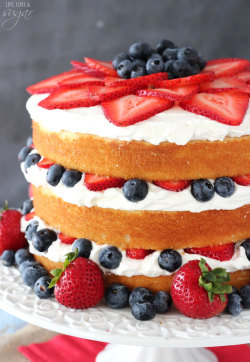 do-not-touch-my-food:    Berry Vanilla Layered Cake   