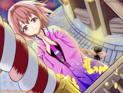 Patreon January Poll Winner 1 - Astolfo Ringing in the New YearVote on the January Character Poll here: LinkIf you would like to submit character and idea suggestions for next month’s poll or just get full resolution version join my patreon or support