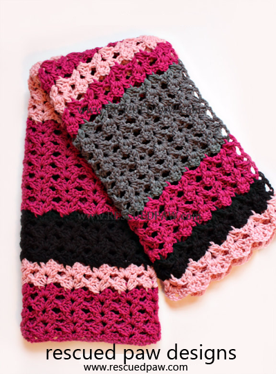 Simple Striped Crochet Blanket Pattern: The Elise