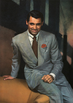Cary Grant, 1943. From A World of Movies: 70 Years of Film History, by Richard Lawton (Octopus, 1981).  From a charity shop in Sherwood, Nottingham.