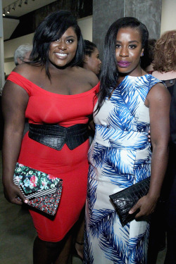 celebritiesofcolor:   Danielle Brooks and Uzo Aduba attend Stella By Starlight, The Stella Adler Studio Of Acting’s 10th Annual Fundraising Gala on May 11, 2015 in New York City.