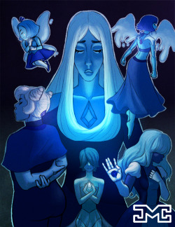 what-does-it-lumping-mean:  BLUE GEMS I hope you like it, please reblog :) 