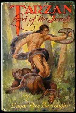 &ldquo;Tarzan, Lord of the Jungle&rdquo; by Edgar Rice Burroughs. Chicago: A. C. McClurg, 1928. First Edition. Art by J. Allen St. John