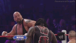 rwfan11:   Big Show discovered Mark Henry was cheating with John Cena and knocked Cena’s cum right out of his mouth! ….LOL! :-) …….gross-but-funny! (…and a tad bit sexy for some of us you!) :-)  Haha yeah gross and funny! XD