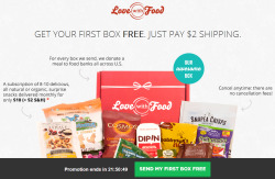 sales-aholic:  sales-aholic:  FREE LOVE WITH FOOD BOX! So last month, I tried my first Love With Food box for FREE. All I had to do was pay for shipping which was only Ū. Here’s my review of what I received in my box of Love With Food. This is how
