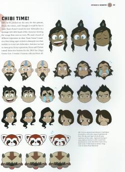 iruka-2013:  One of the cutest pages from The Legend of Korra: The Art of the Animated Series, Book 3: Change.  