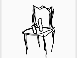 dumbbigtittedslut:  consciouslycruel:  novellusfet:  dumbbigtittedslut:  Forgive the crude drawing, but I had a dream about this chair the other night. Open-backed, big dildo in the back, small dildo in the front.   I was presented with this chair, and