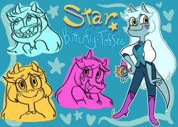 carlyeluman:I know theres already an AU out there where Moon and Toffee end up together instead, but I wanted to make my own interpretation of what Star Monster would look like. She’s much more tomboyish than canon Star, and also much more self conscious